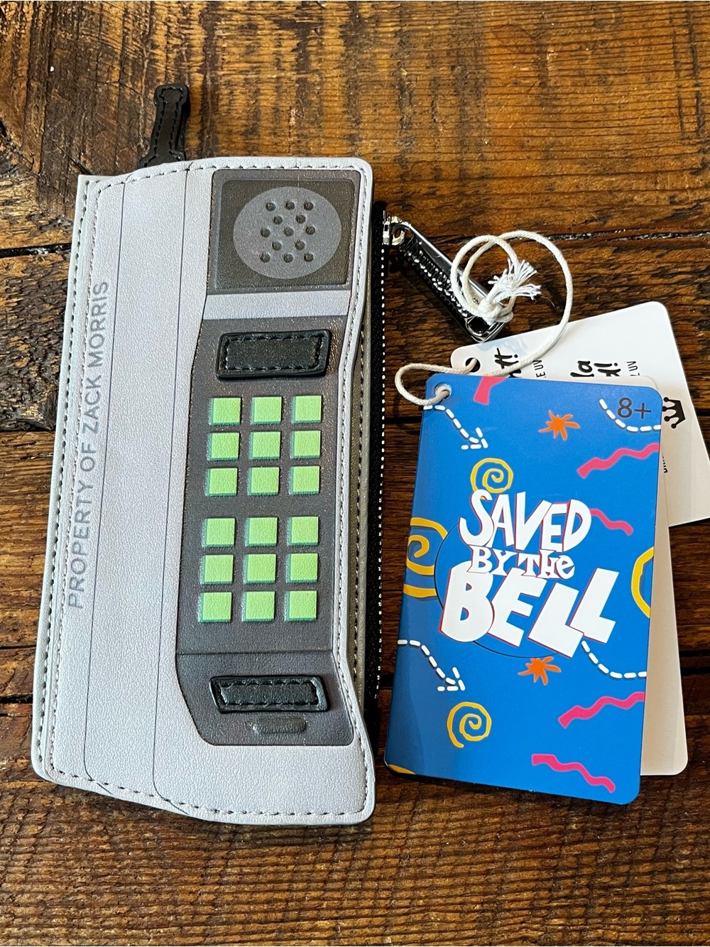 NWT Loungefly Saved By The Bell Zack Morris Cell Phone Card Holder Wallet 90s